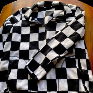 Checkered flag zip up